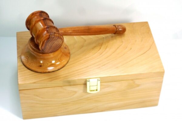 Boxed Wooden Gavel Set Handmade Cedar of Lebanon & Yew