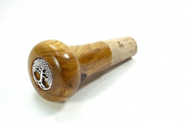 Wine Stopper English Laburnum with Tree of Life Charm