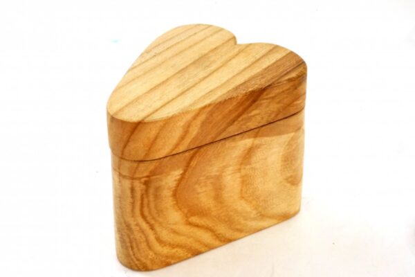 Handmade Wooden Heart Shaped Box